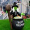 GOOSH 6.5FT Inflatable Witch with Cauldron – Light-Up Happy Halloween Yard Decoration